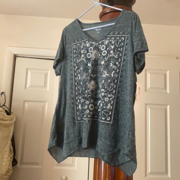 Style and co plus midnights teal top - Picture 1 of 4